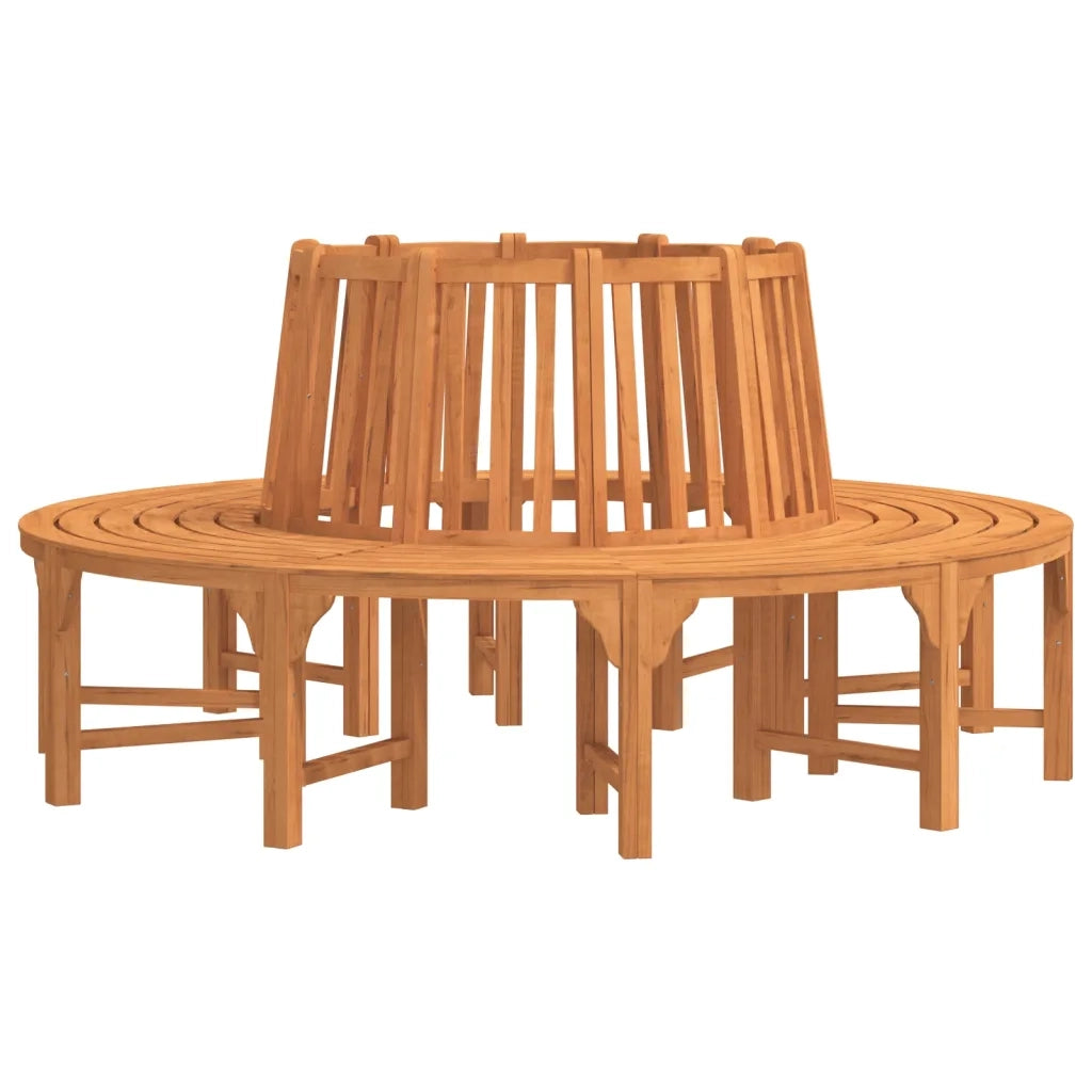 Panchina Albero Circolare Ø 208 Legno Massello di Eucalipto 3154103