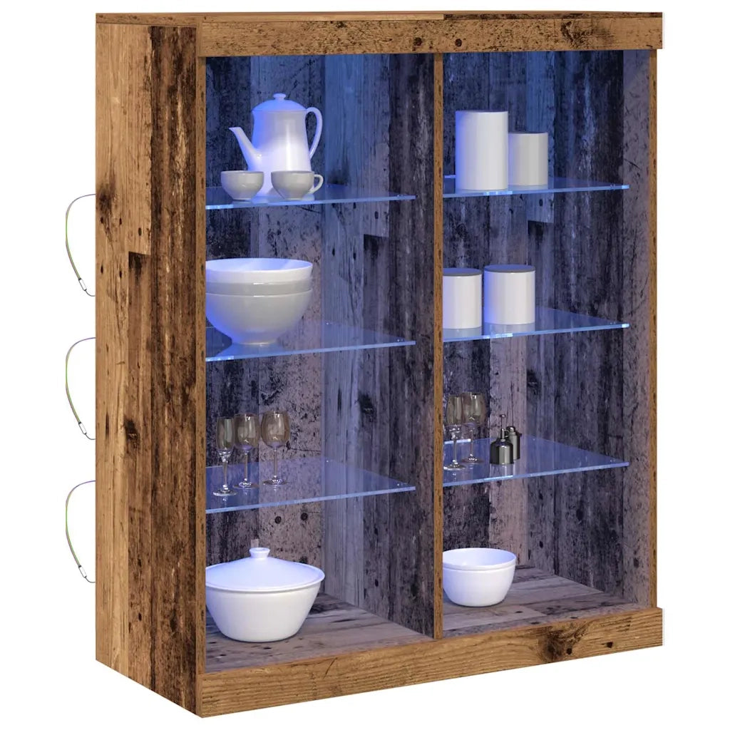 Madia LED Legno antico 81 x 37 x 100 cm Legno ingegnerizzato 863048