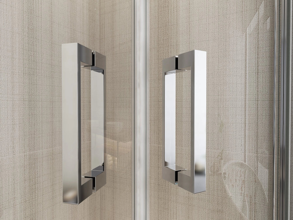Box doccia semicircolare scorrevole cristallo 6mm trasparente anticalcare h.190cm Sicena Slition Trasparente 6mm,90x90 cm