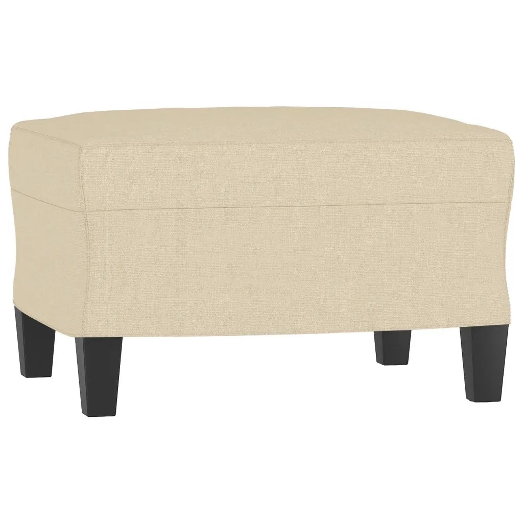 Poggiapiedi Crema 60x50x41 cm in Tessuto 349329