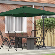 Ombrellone Verde 351 x 250 x 260 cm Poliestere e Alluminio 42003344