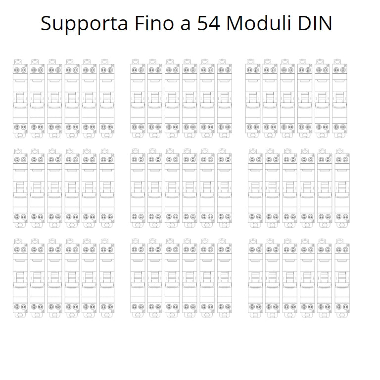 Faeg centralino parete 54 moduli stagno ip65 fg14554