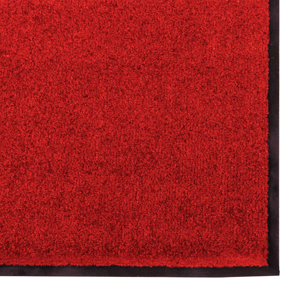 Zerbino d'ingresso moderno rettangolare 60 x 180 cm adatto per uso interno ed esterno base antiscivolo poliammide rosso 02_0057991