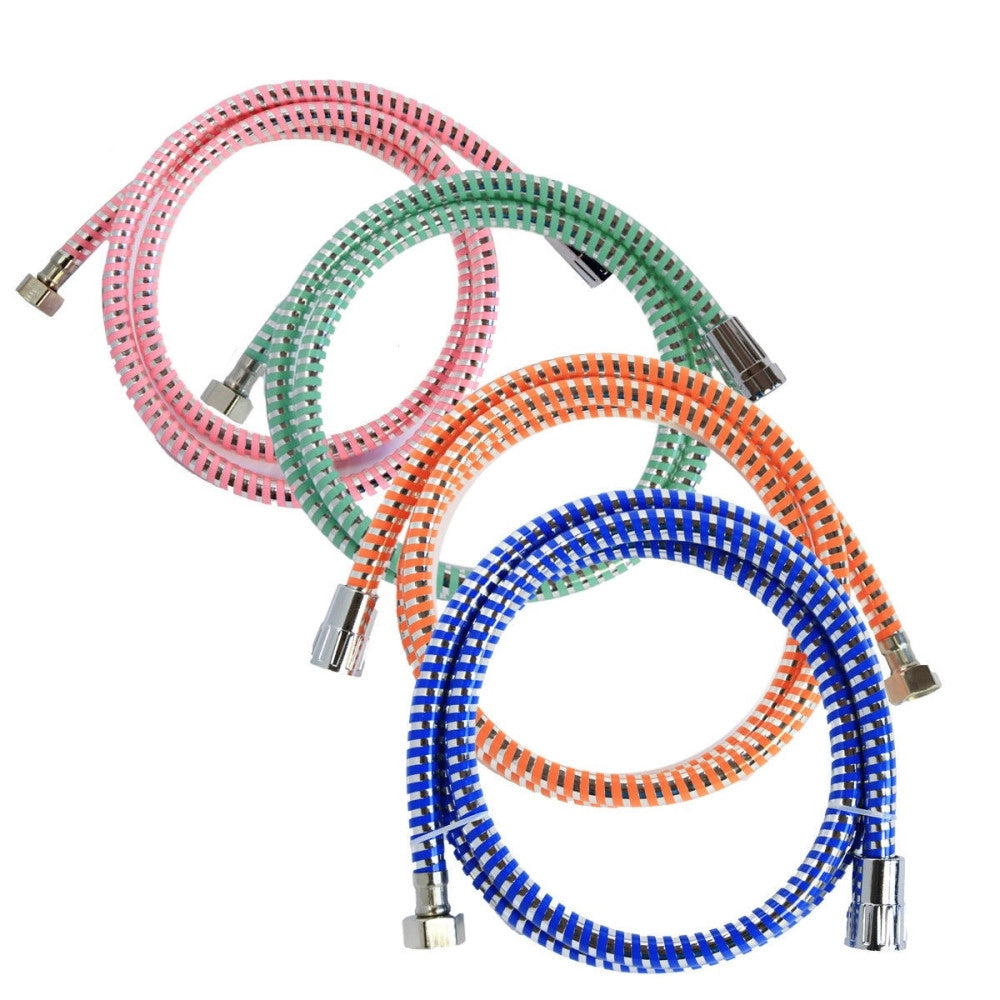 Trade Shop - Tubo Flessibile Per Doccia Da 1,5 Mt Laccio In Pvc Colorato Cabina Doccia -