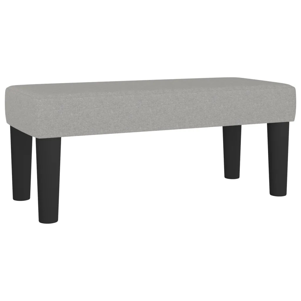 Giroletto a Molle con Materasso Grigio Chiaro 90x190 cm Tessuto 3136637