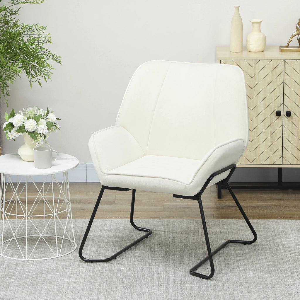 Poltrona Relax in Velluto ¨C Minimal ¨C Crema
