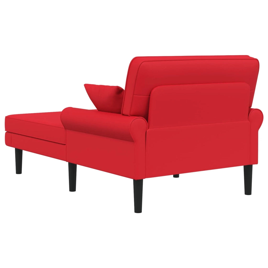 Chaise longue Rosso Similpelle 42048098