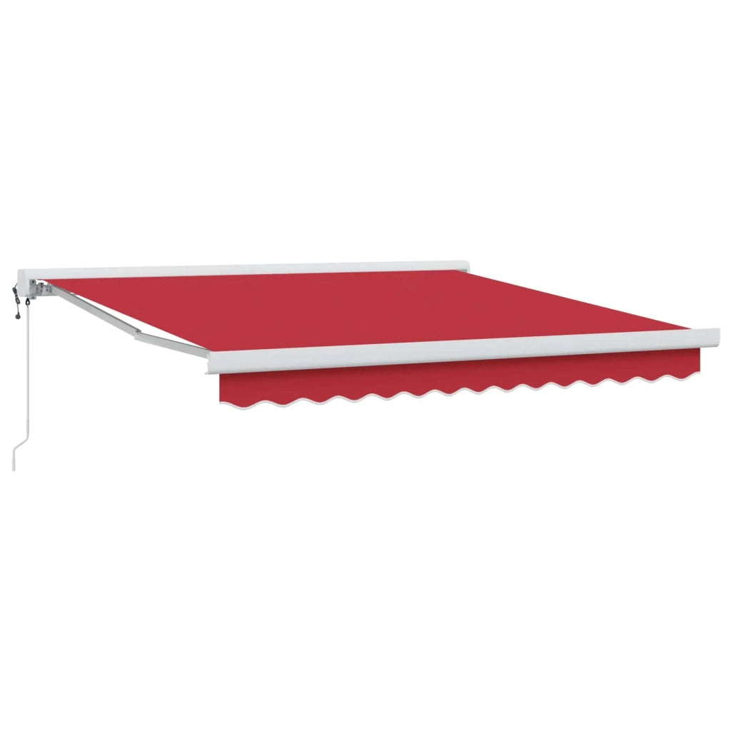 Tenda da Sole Rosso 300 x 250 cm Poliestere e Alluminio 3330154