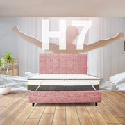TOPPER RIGIDO matrimoniale 165X195 Cm, Topper ortopedico contro il mal di schiena ALTO 7 Cm | Topper sfoderabile anallergico con elastici per fissaggio - MOD. FISIO H7