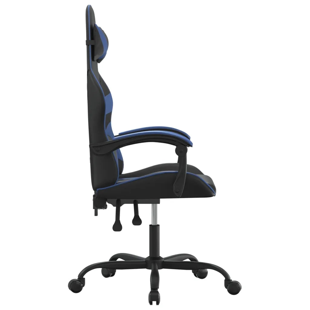 Sedia da Gaming Nera e Blu in Similpelle 3143842