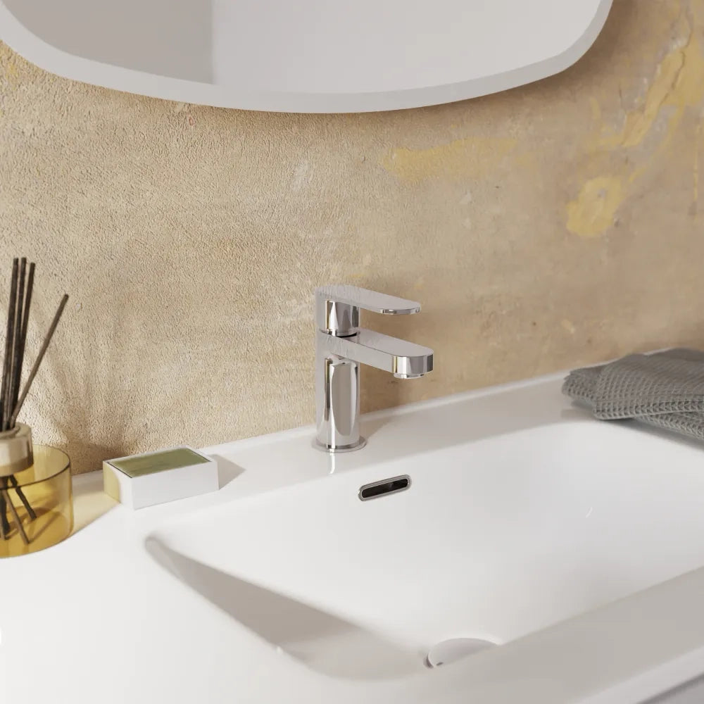 Set miscelatori lavabo 13cm bidet miscelatore doccia con deviatore cromato | Margot
