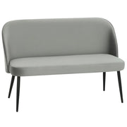 Divano 2 posti ¨C Minimal ¨C tessuto grigio, metallo e legno