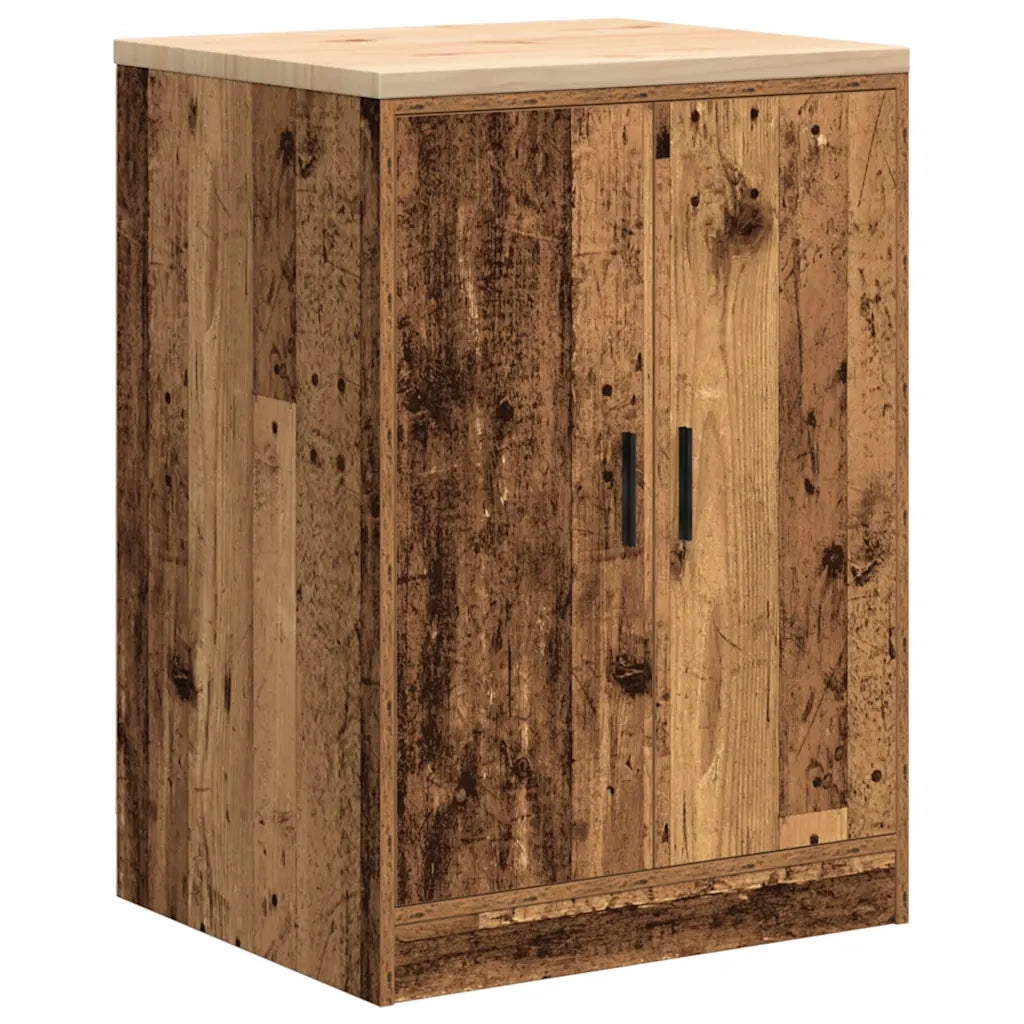 Armadietto da Garage in Legno Vecchio 60x51x85 cm 860578