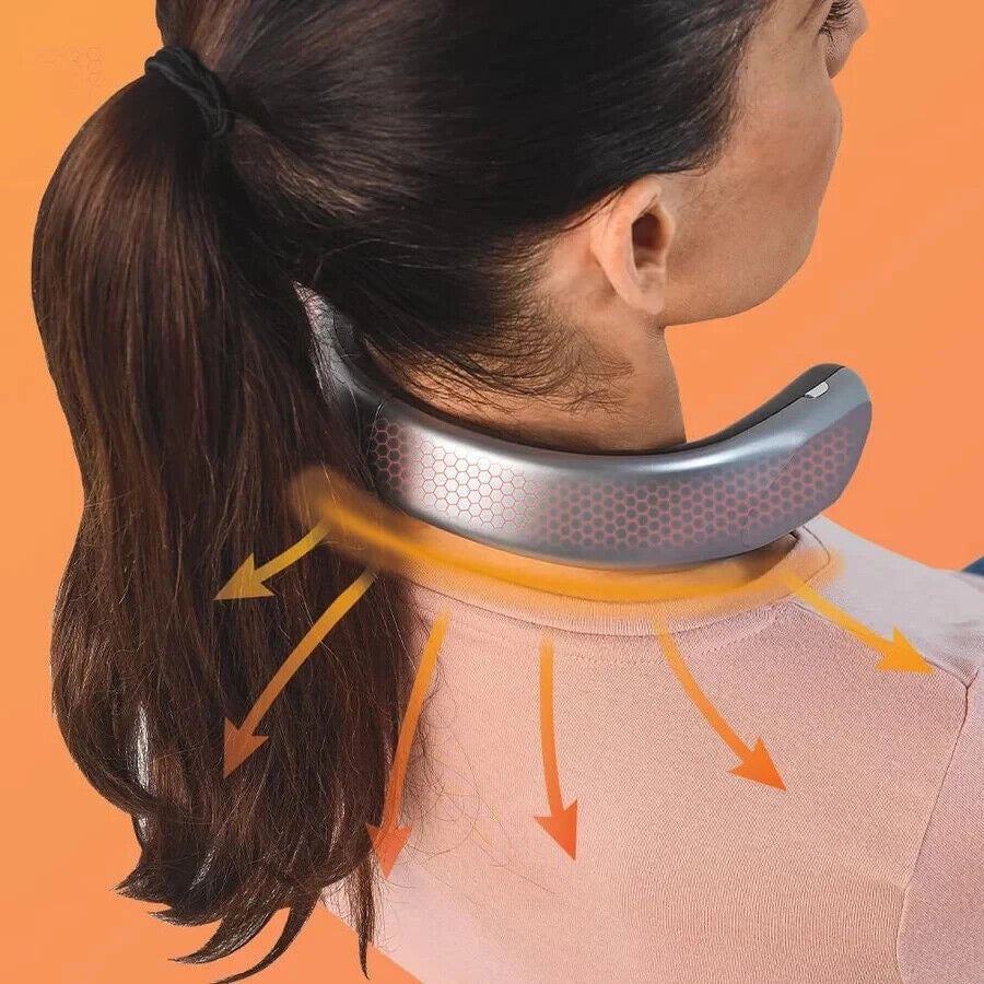 SCALDACOLLO ELETTRICO PER DOLORI CERVICALE COLLO PORTATILE RICARICABILE USB