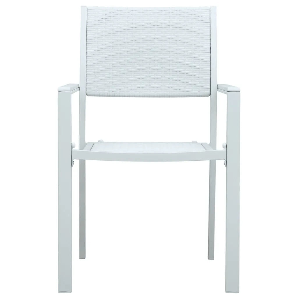 Set Mobili da Pranzo per Giardino 5 pz Bianco 3099259