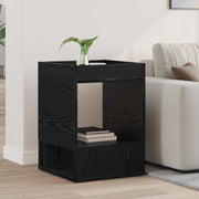 Tavolino Rovere Nero 40 x 40 x 56 cm Legno ingegnerizzato 890946