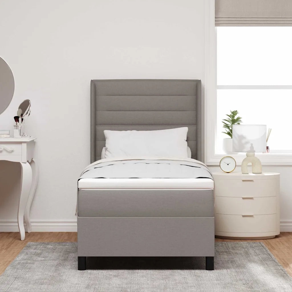 Letto a Sorgente LED con materasso Talpa 90 x 200 cm Tessuto