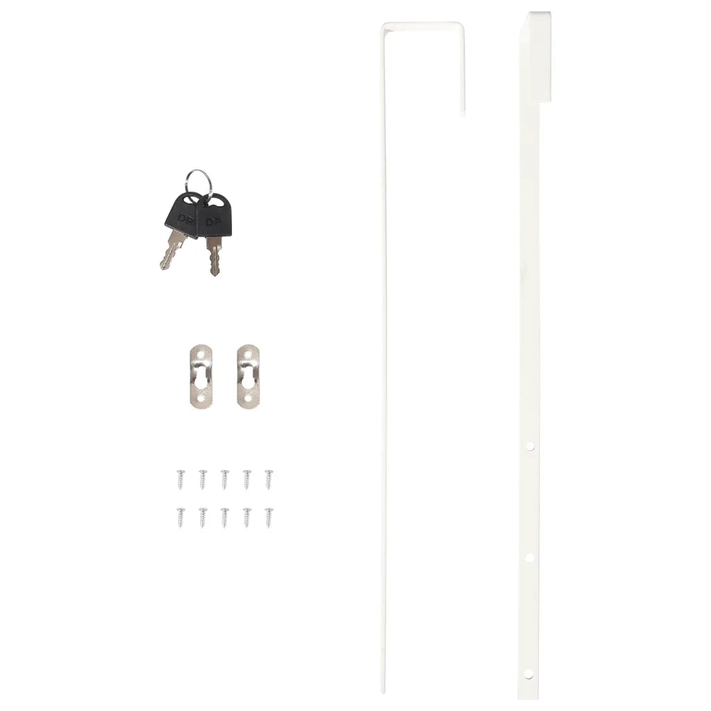 Armadio Portagioie con Specchio a Muro Bianco 30x8,5x90 cm CFW1445781