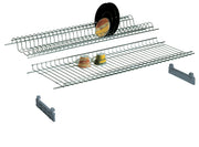 MENSOLA COLAPIATTI ACCIAIO CROM C/SUPP 86 CM- 6,0 coppie