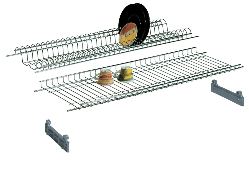 MENSOLA COLAPIATTI ACCIAIO CROM C/SUPP 86 CM- 6,0 coppie