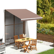 Tessuto di Ricambio per Tenda da Sole-Ricambio telo per tenda da sole Marrone 3x2,5 m