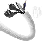 Cavo a salsiccia - Canale di cavo autoserrante - 3 m - Bianco - Nylon