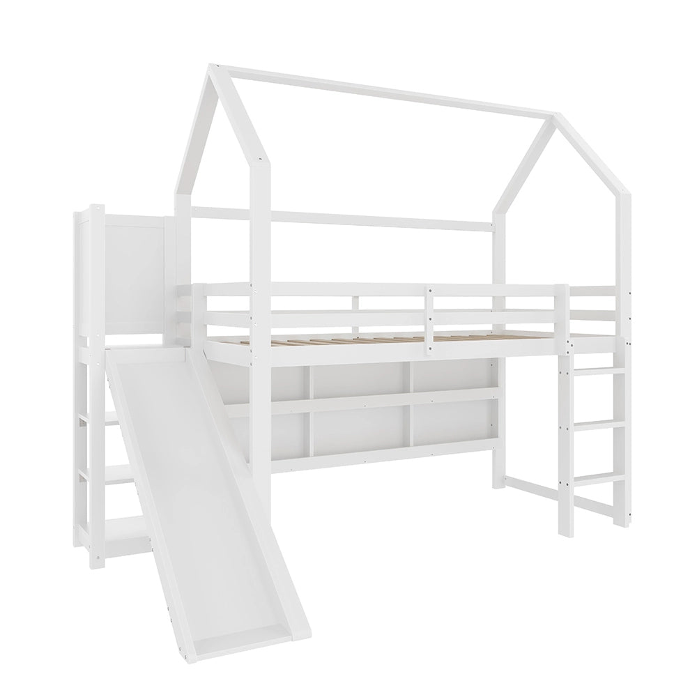 Letto casa bambini - Xylo - 90x200 cm LED bianco
