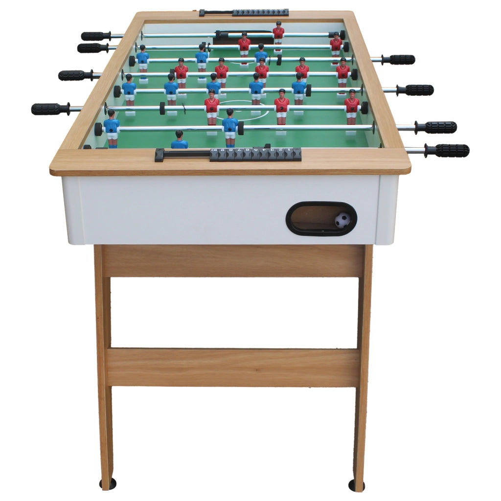 Calciobalilla 120cm bianco e legno