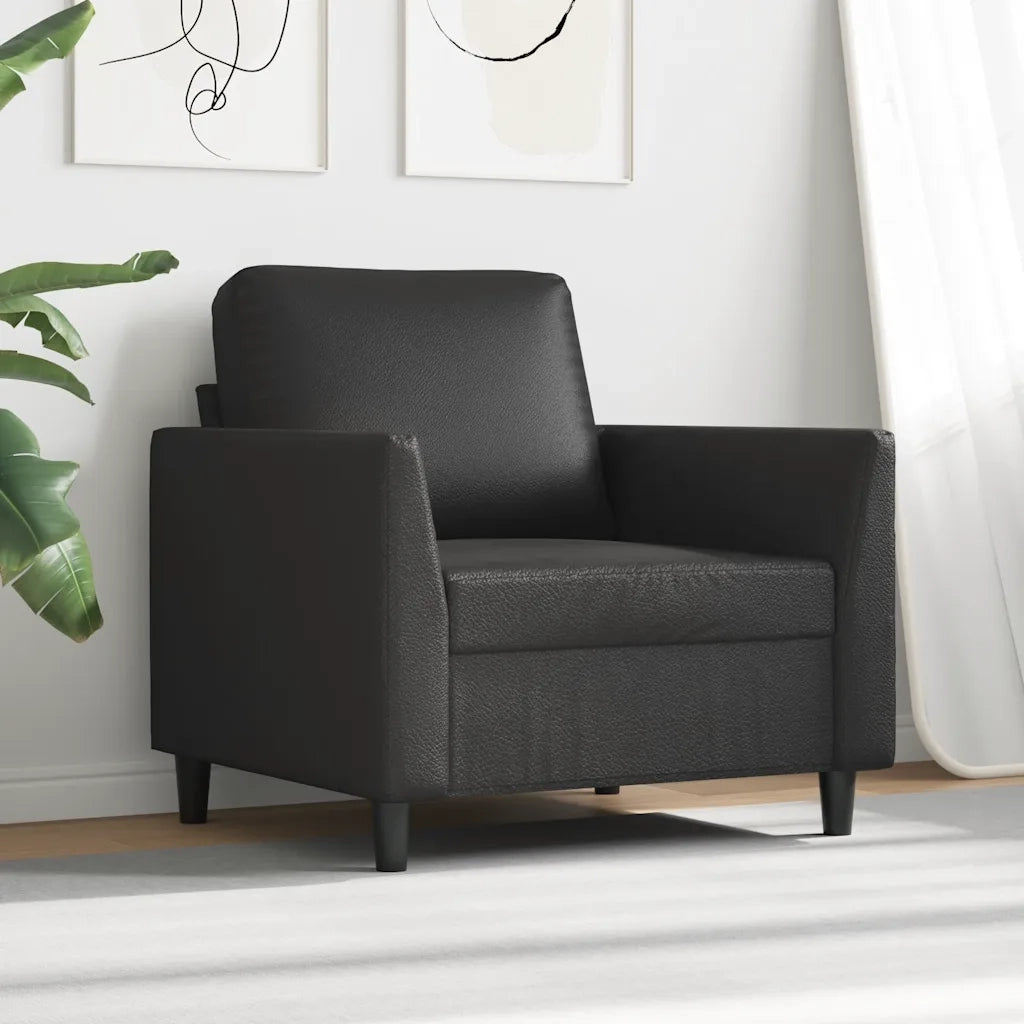 Poltrona Nera 60 cm in Similpelle 359323