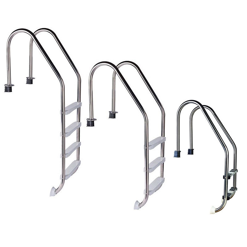 Scaletta per piscina interrata STANDARD in acciaio Inox 304 Configurazione: 2 gradini