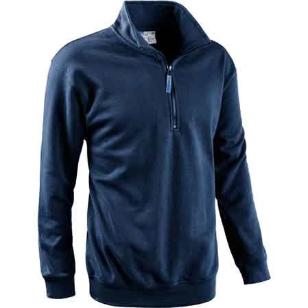 FELPA CON ZIP CORTA BLU Tg. M