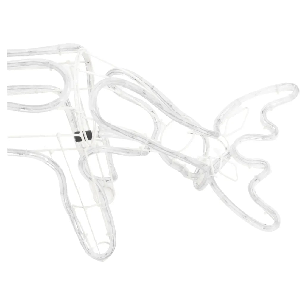 Figura Natalizia Renna Bianco Freddo 73x31x45 cm 343304