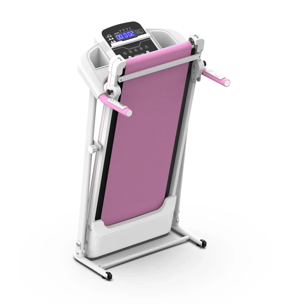 Tapis Roulant Elettrico Pieghevole 2,5 CV con Inclinazione e Maniglie, Compatto per Casa, Portatile, Capacità 120 kg