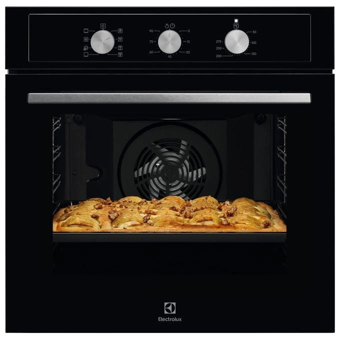 Electrolux EOH2H04K Serie 300 Forno da incasso Elettrico Ventilato 72 L Classe A+ Funzione Pizza Grill AquaClean (59x60x57 cm) colore Nero