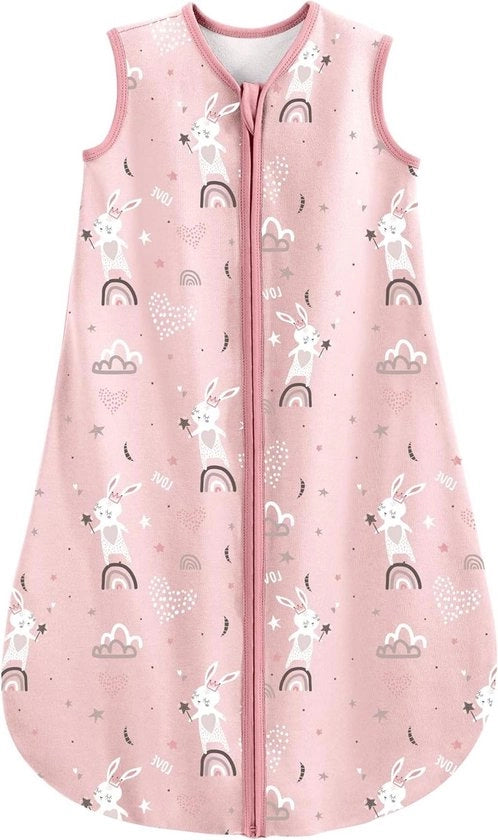 Slaapzak per bambino 100% cotone 05 TOG con chiusura a righelli 70 cm per neonati maschi e femmine - Slaapzak estivo per bambini