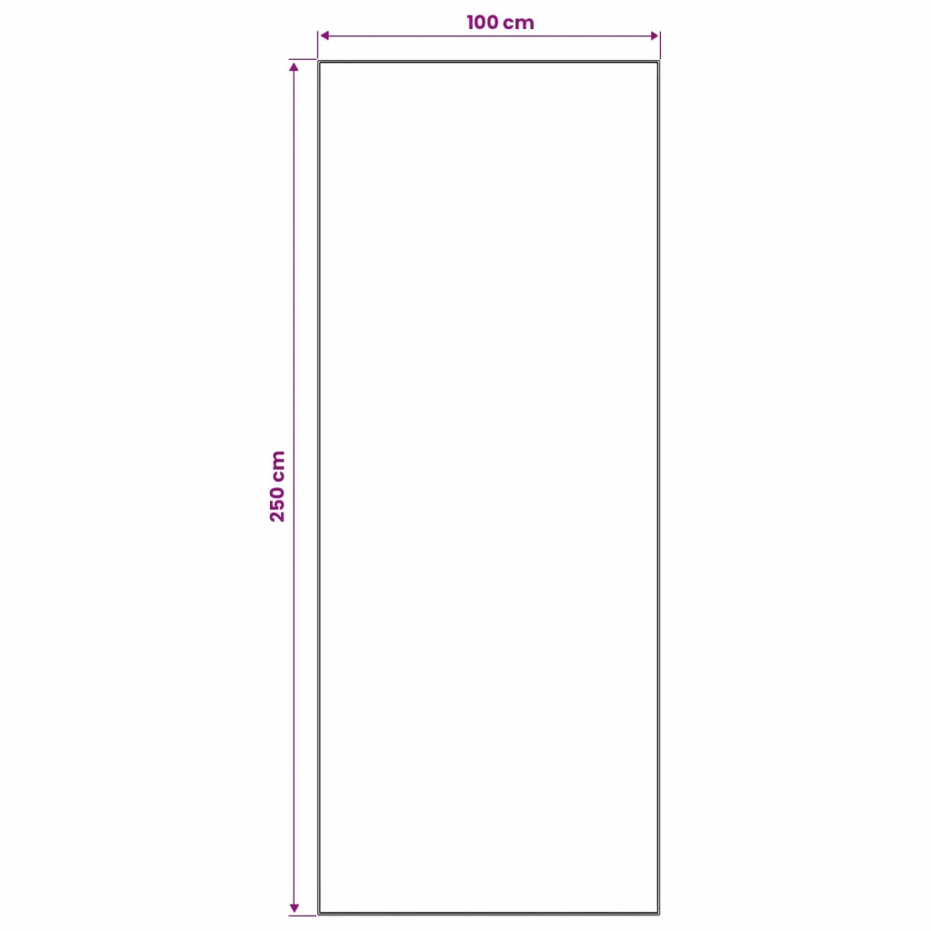 Runner Tappeto LESAKA Nero e bianco 100 x 250 cm 42045378
