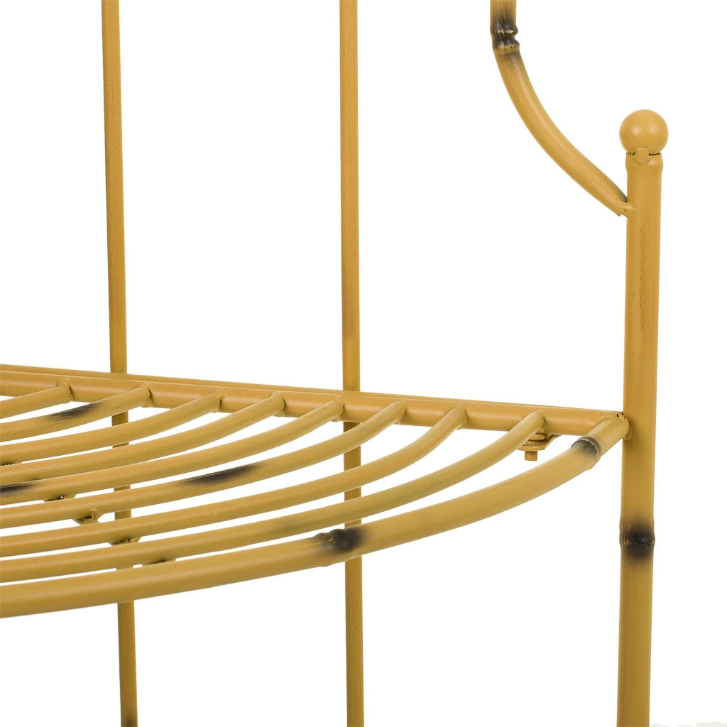 Scaffale in ferro battuto giallo 48x35x120h