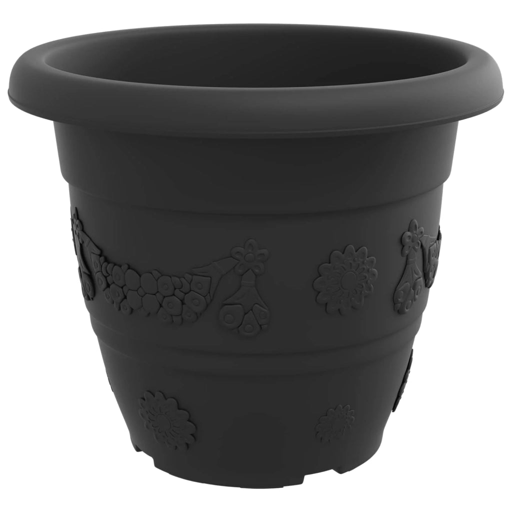 Vasi per Piante 6 pcs Nero Ø 39 x 32 cm Plastica 3403279