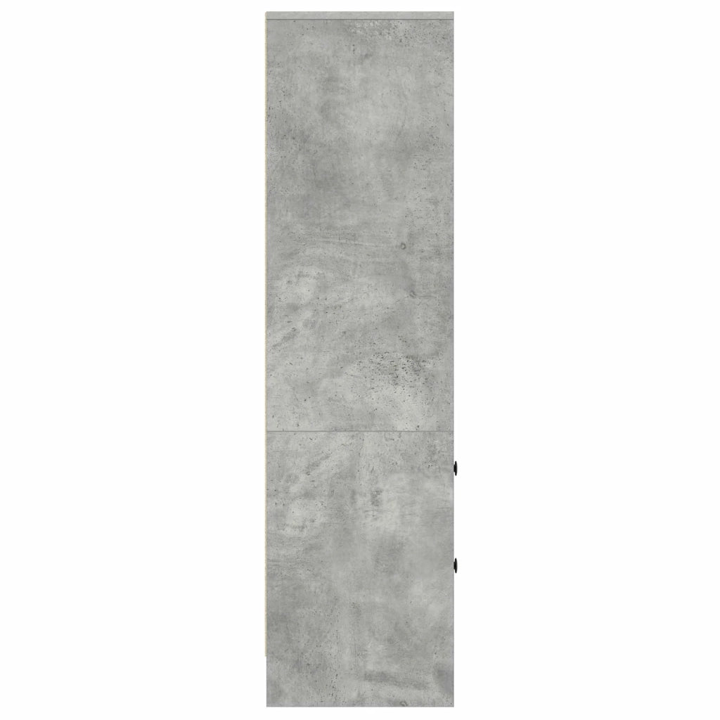 Credenza | Madia | Buffet da pranzo | Armadio da pranzo con cassetto Grigio cemento 45,5 x 34 x 127 cm