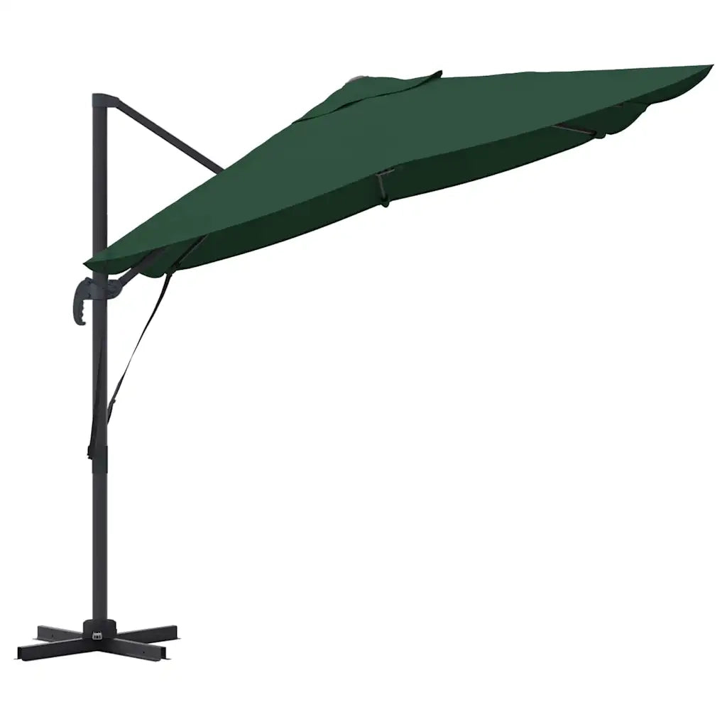 Ombrellone Verde 351 x 250 x 260 cm Poliestere e Alluminio 42003344
