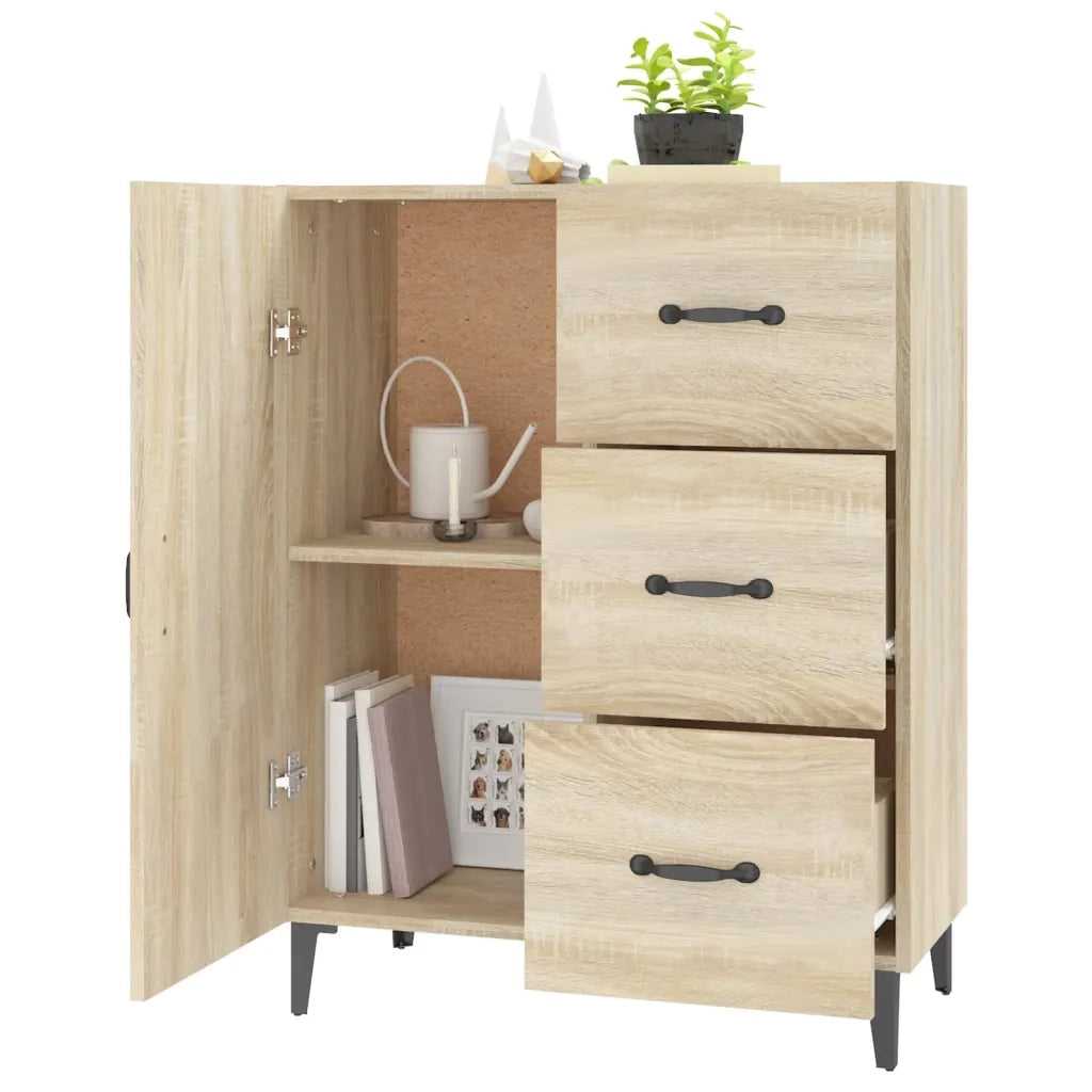 Credenza Rovere Sonoma 69,5x34x90 cm in Legno Multistrato 812180
