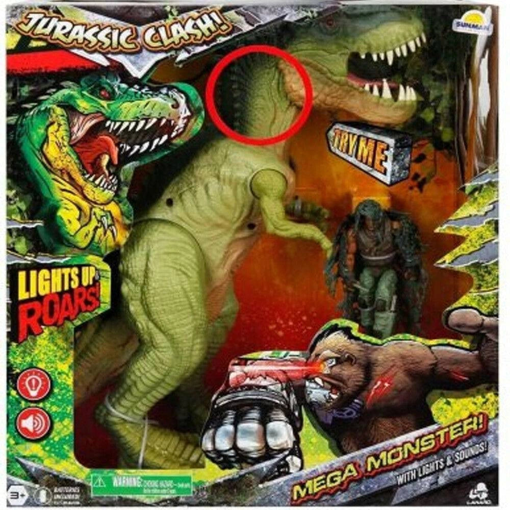 Trade Shop - Jurassic Clash Mega Mostri Modello Dinosauro Giocattolo Bambini Luci E Suoni -