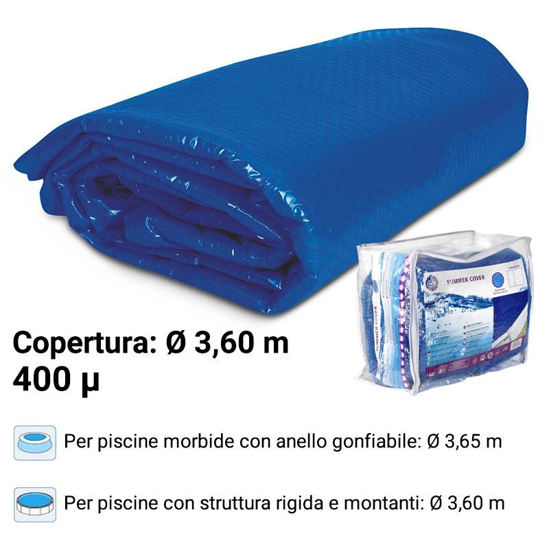 Copertura Isotermica Gre  5,50 M, Spessore 400 µ Per Piscine Circolari Dimensione piscina: Ø 3.60 m