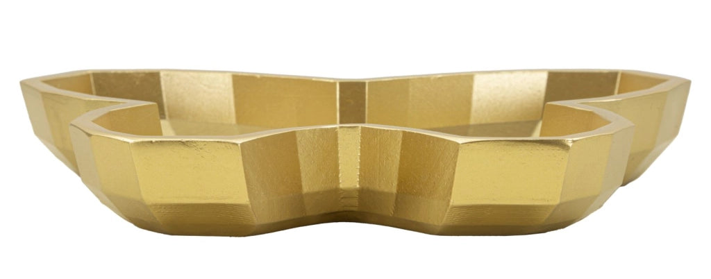 Svuotatasche Butterfly 20,5x17,5x3 cm in Resina Oro