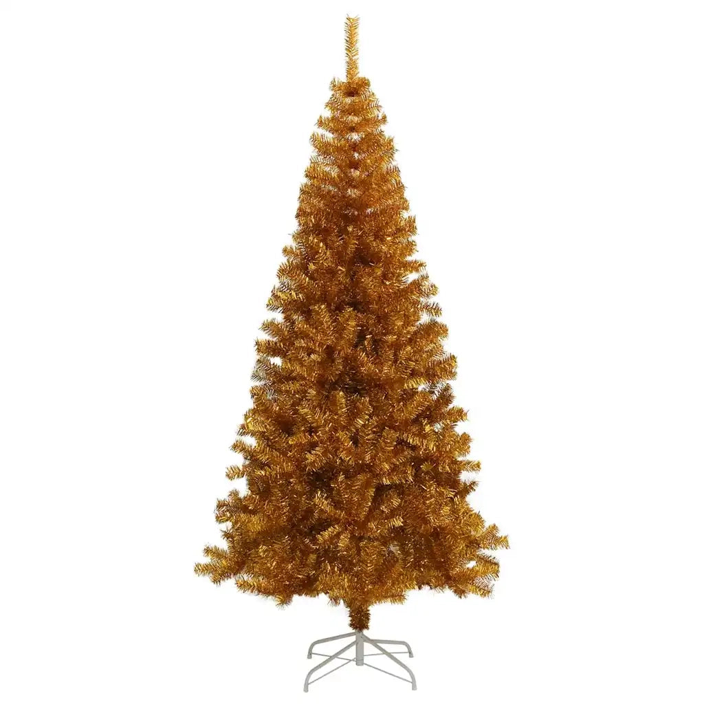 Albero di Natale con 300 LED con supporto Oro 210 cm PET 3396641