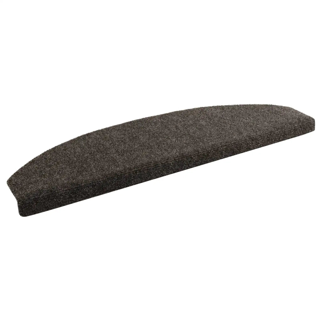Tappetini per scale autoadesivi Semicircolare 15 pz | Gradini per Scale Antracite
