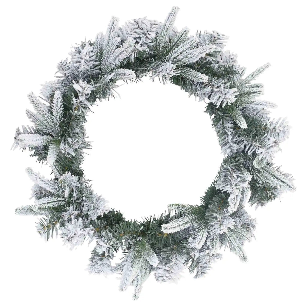 Albero di Natale Mini 60 cm PVC e PE Verde e Bianco 3468434