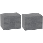 Comodini ¨C zephmum ¨C Grigio, 40x29x30 cm