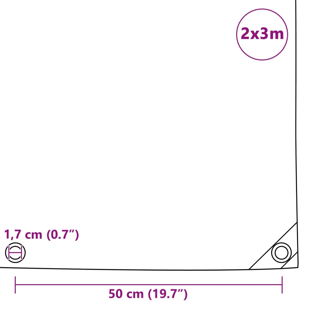 Telone 650 g/m2 2x3 m Grigio