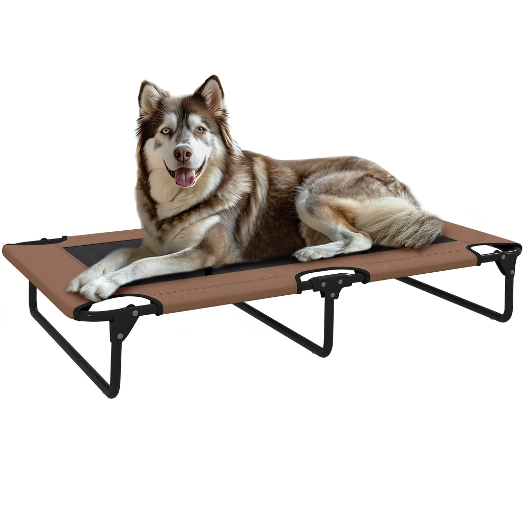 Letto per cani rialzato portatile con rete traspirante ¨C Minimal ¨C 100x75x25 cm